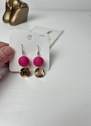 Серьги высюльки застежка петля