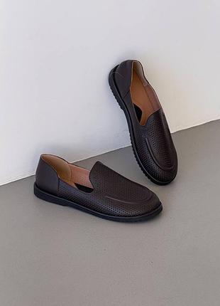 Лоферы с перфорацией barefoot
