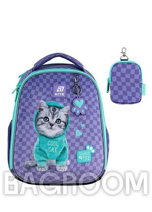 Рюкзак шкільний каркасний kite education studio pets sp25-555s-2