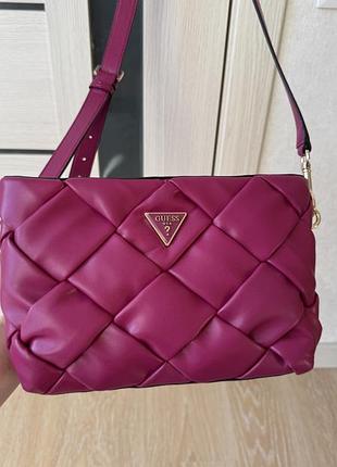 Сумка guess, фуксія