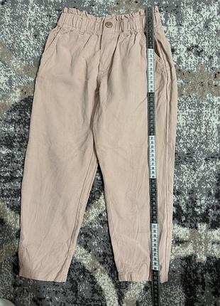 Джинси рожеві карго на дівчинку 5/6р hm