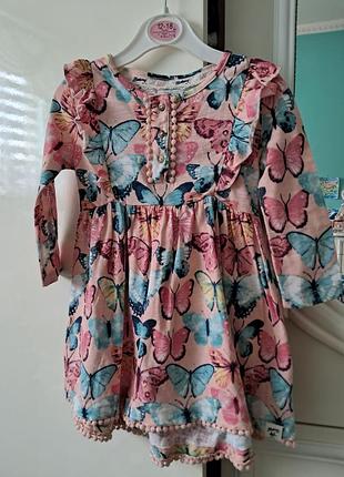 Модное платье 86-92 см