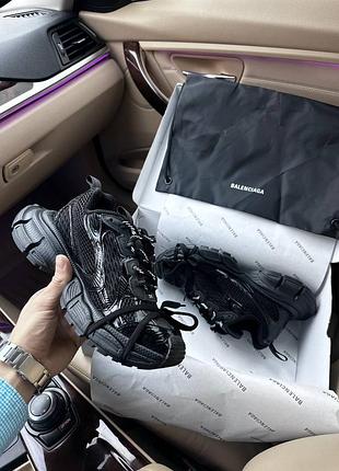 Кроссовки balenciaga 3xl white / black