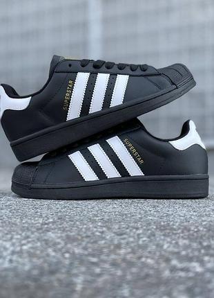 Adidas superstar black
