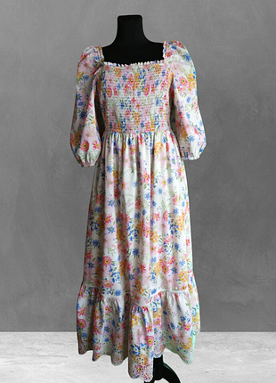 Бавовняна максі сукня вільного крою від британського бренду f&f