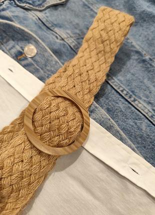 Пояс джутовый из натурального материала