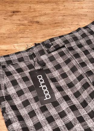 Мужские клетчатые брюки с карманами boohoo турция этикетка 2