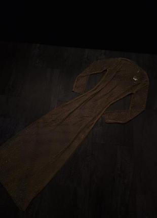 Платье сетка камни макси