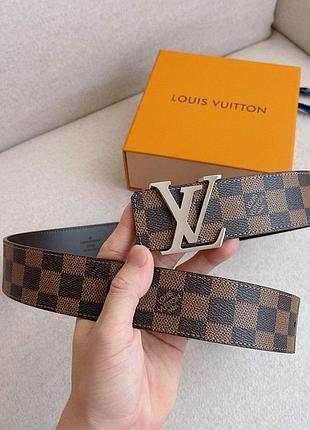 Чоловічий ремінь louis vuitton в подарунковому наборі  🔴