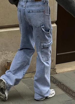 Крутецькі джинси вільного крою карго h&m