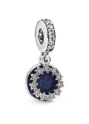 Серебряный шарм-подвеска пандора вдохновляющие звезды