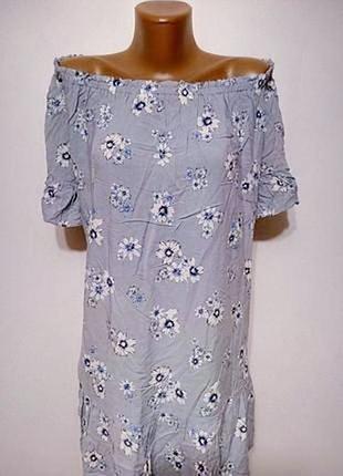 Натуральное платье в принт #315#