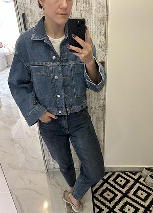 Куртка джинсова джинсовка манго mango s m zara