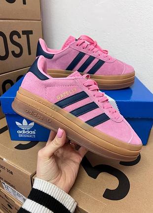 Adidas gazelle platform bold pink  ☄️
