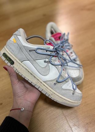 Nike dunk low off-white lot 38 of 50 dj0950-113