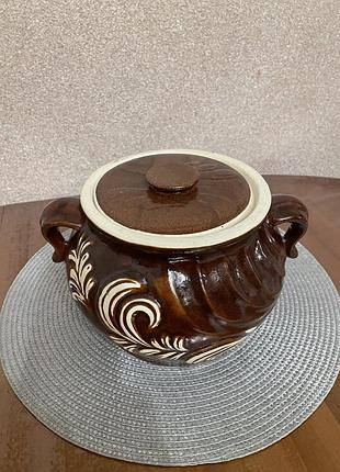 Керамічна  каструля (горщик для запікання)