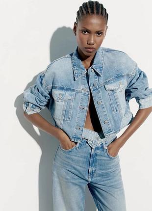 Джинсовая куртка zara,джинсова куртка
