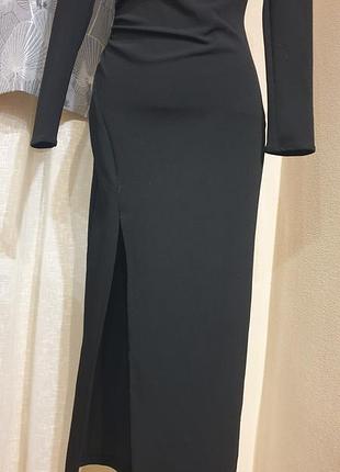 Платье с разрезом zara 5