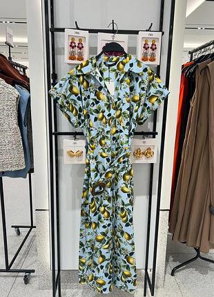 Хлопковое платье zara 10