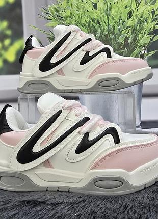 Кроссовки детские для девочки jong golf белые с розовым 5263_2