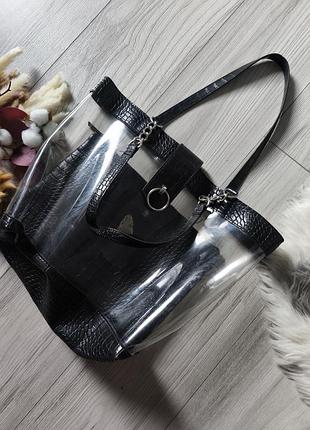 Прозора сумка шопер primark