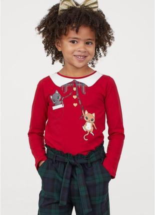 Красивые новогодние регланы h&amp;m девочкам