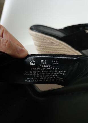 Стильные женские босоножки на танкетке dkny оригинал, черные босоножки dkny, летние сандалии на танкетке7 фото