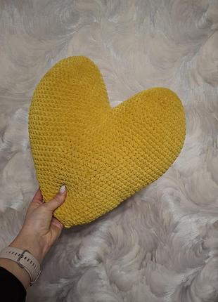 Подушка вязана гачком 💛