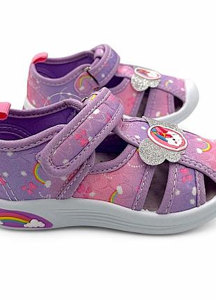 Детские текстильные тапочки для девочки Tom.m 22-27р