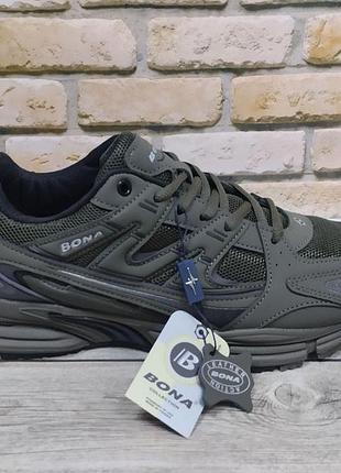 Кожаные кроссовки bona 972b 41-46p