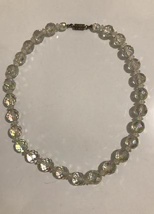 Винтажное ожерелье aurora borealis