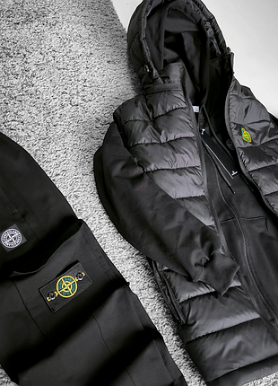Мужской спортивный костюм stone island + жилетка 4