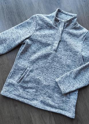 Теплый женский свитер на флисе