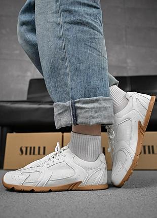 Женские кроссовки miuu leral black white beg