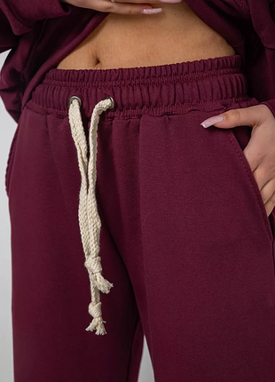 Спортивный костюм женский, цвет бордовый, 241r2001-11