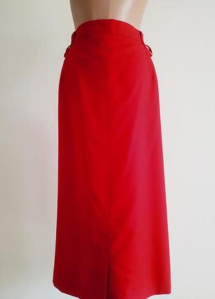 100% вовна спідниця червона