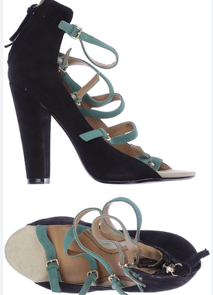 Zara замшеві босоніжки р.37