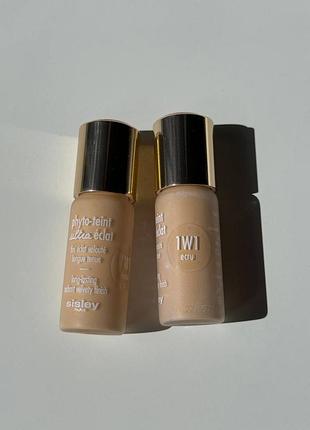 Стойкий тональный крем sisley phyto-teint ultra eclat long-lasting foundation миниатюра 10мл 1w1
