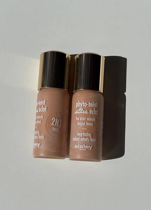 Стойкий тональный крем sisley phyto-teint ultra eclat long-lasting foundation миниатюра 10мл 2n1