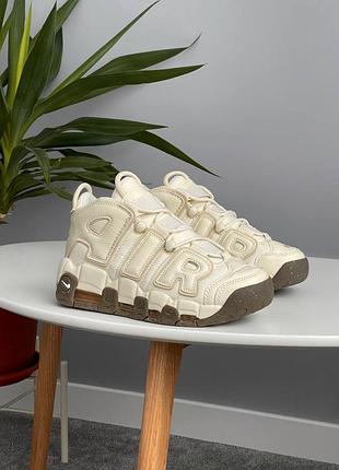 Жіночі кросівки nike air more uptempo 96 beige