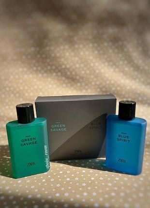 Мужской парфюм zara blue spirit /green savage