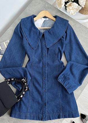 Нова колекція! джинсова силуетна сукня/плаття/сарафан zara.