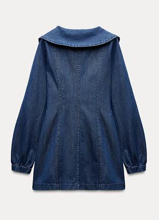 Нова колекція! джинсова силуетна сукня/плаття/сарафан zara.5 фото