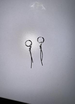 Серьги 925 проба серебряные