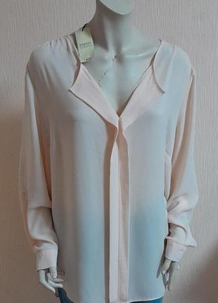 Шикарная блузка большого размера персикового цвета papaya weekend с биркой