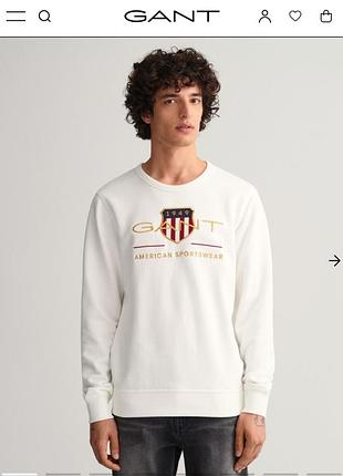 Стильный хлопковый свитшот gant