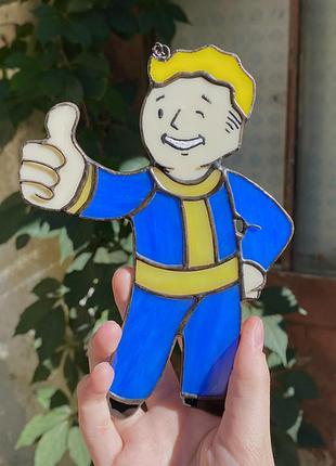 Vault boy волт-бой ваульт бой фалаут вітражне панно 7