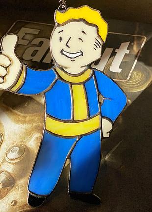 Vault boy волт-бой ваульт бой фалаут вітражне панно 2