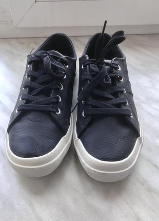 Кожаные оригинальные кеды мокасины avenue