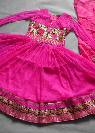 Детский индийский восточный костюм. сари.